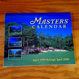 1999 collectable Masters Tournament calendar
